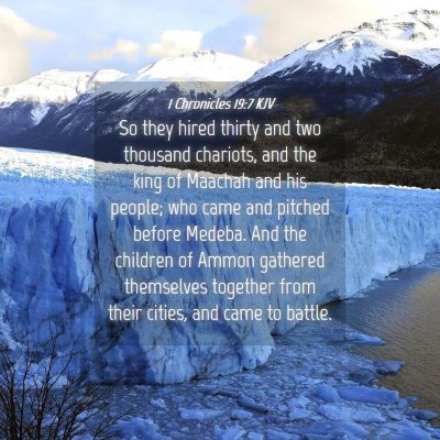 Picture 04 - 1 Chronicles 19:7 KJV - So they hired thirty and two thousand chariots, - Bible Verse Picture