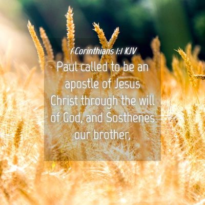 Picture 04 - 1 Corinthians 1:1 KJV - Paul called to be an apostle of Jesus Christ - Bible Verse Picture