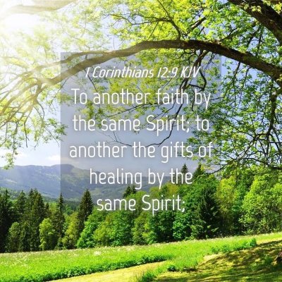Picture 04 - 1 Corinthians 12:9 KJV - To another faith by the same Spirit; to another - Bible Verse Picture