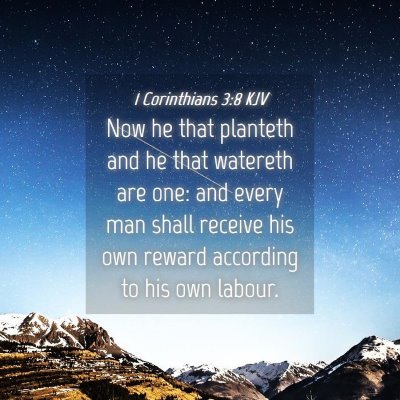Picture 04 - 1 Corinthians 3:8 KJV - Now he that planteth and he that watereth are - Bible Verse Picture