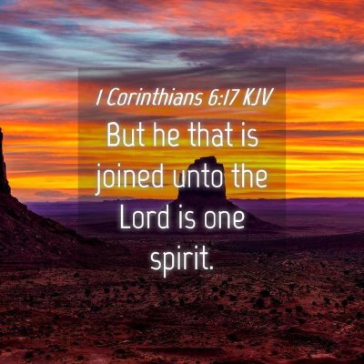 Picture 04 - 1 Corinthians 6:17 KJV - But he that is joined unto the Lord is one - Bible Verse Picture