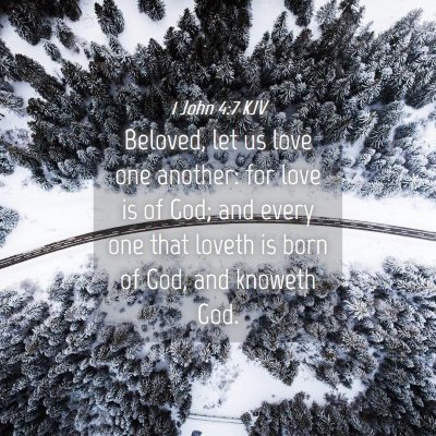 Picture 04 - 1 John 4:7 KJV - Beloved, let us love one another: for love is of - Bible Verse Picture