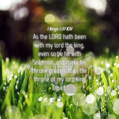 Picture 04 - 1 Kings 1:37 KJV - As the LORD hath been with my lord the king, even - Bible Verse Picture