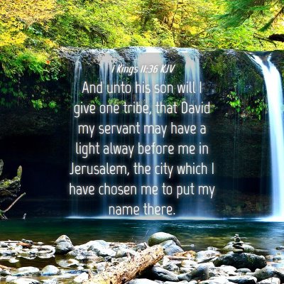 Picture 04 - 1 Kings 11:36 KJV - And unto his son will I give one tribe, that - Bible Verse Picture
