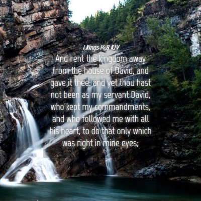 Picture 04 - 1 Kings 14:8 KJV - And rent the kingdom away from the house of - Bible Verse Picture