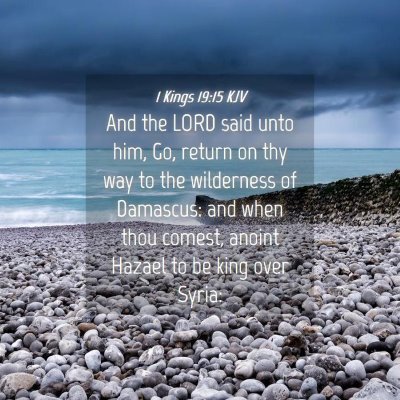 Picture 04 - 1 Kings 19:15 KJV - And the LORD said unto him, Go, return on thy way - Bible Verse Picture