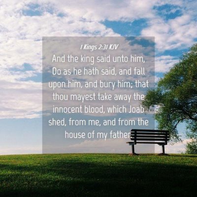 Picture 04 - 1 Kings 2:31 KJV - And the king said unto him, Do as he hath said, - Bible Verse Picture