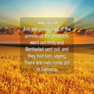 Picture 04 - 1 Kings 20:17 KJV - And the young men of the princes of the provinces - Bible Verse Picture