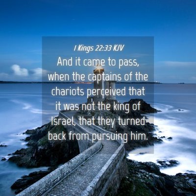 Picture 04 - 1 Kings 22:33 KJV - And it came to pass, when the captains of the - Bible Verse Picture