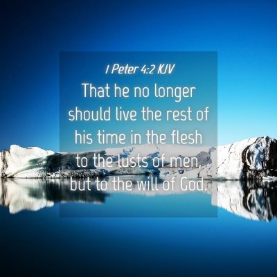 Picture 04 - 1 Peter 4:2 KJV - That he no longer should live the rest of his - Bible Verse Picture
