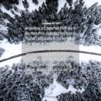 Picture 04 - 1 Samuel 10:2 KJV - When thou art departed from me to day, then thou - Bible Verse Picture