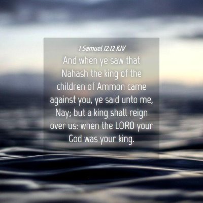 Picture 04 - 1 Samuel 12:12 KJV - And when ye saw that Nahash the king of the - Bible Verse Picture