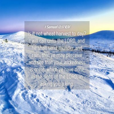 Picture 04 - 1 Samuel 12:17 KJV - Is it not wheat harvest to day? I will call unto - Bible Verse Picture