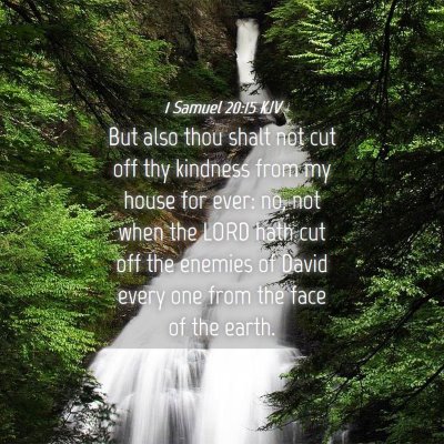 Picture 04 - 1 Samuel 20:15 KJV - But also thou shalt not cut off thy kindness from - Bible Verse Picture