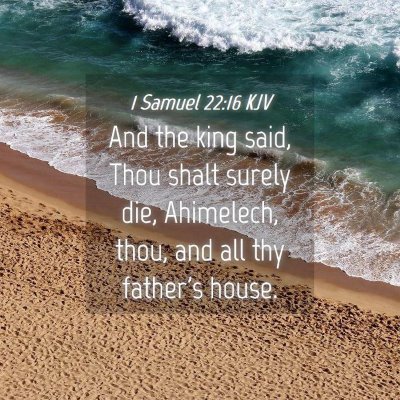 Picture 04 - 1 Samuel 22:16 KJV - And the king said, Thou shalt surely die, - Bible Verse Picture