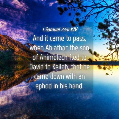 Picture 04 - 1 Samuel 23:6 KJV - And it came to pass, when Abiathar the son of - Bible Verse Picture
