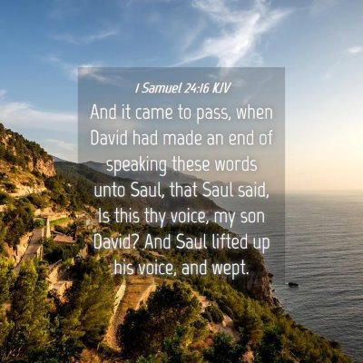Picture 04 - 1 Samuel 24:16 KJV - And it came to pass, when David had made an end - Bible Verse Picture