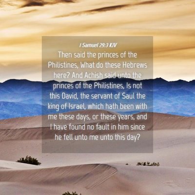 Picture 04 - 1 Samuel 29:3 KJV - Then said the princes of the Philistines, What do - Bible Verse Picture