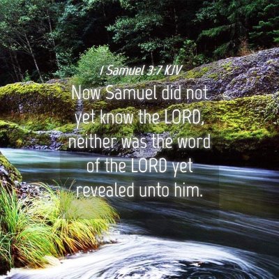 Picture 04 - 1 Samuel 3:7 KJV - Now Samuel did not yet know the LORD, neither was - Bible Verse Picture