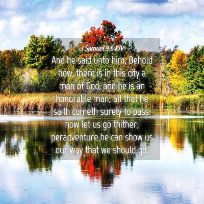 Picture 04 - 1 Samuel 9:6 KJV - And he said unto him, Behold now, there is in - Bible Verse Picture