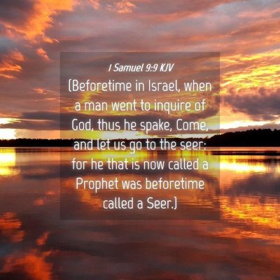 Picture 04 - 1 Samuel 9:9 KJV - (Beforetime in Israel, when a man went to inquire - Bible Verse Picture