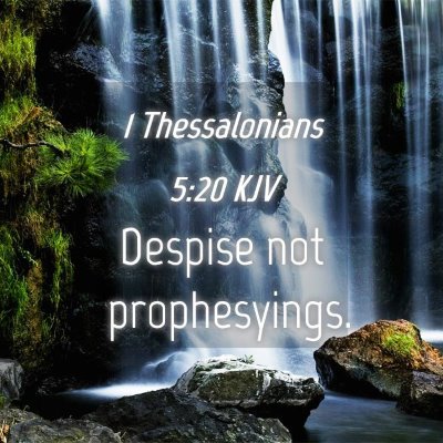 Picture 04 - 1 Thessalonians 5:20 KJV - Despise not - Bible Verse Picture