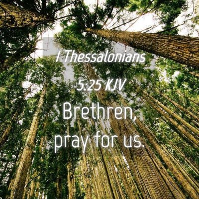 Picture 04 - 1 Thessalonians 5:25 KJV - Brethren, pray for - Bible Verse Picture