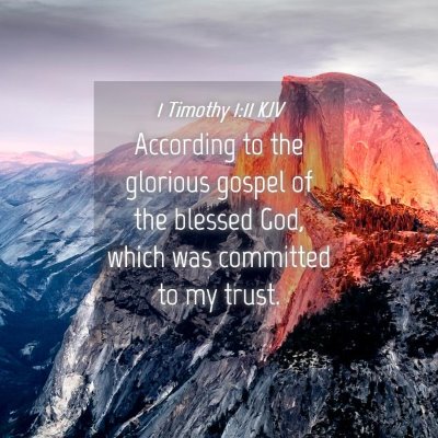 Picture 04 - 1 Timothy 1:11 KJV - According to the glorious gospel of the blessed - Bible Verse Picture