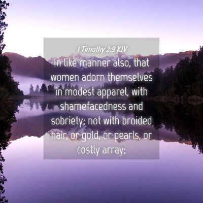 Picture 04 - 1 Timothy 2:9 KJV - In like manner also, that women adorn themselves - Bible Verse Picture