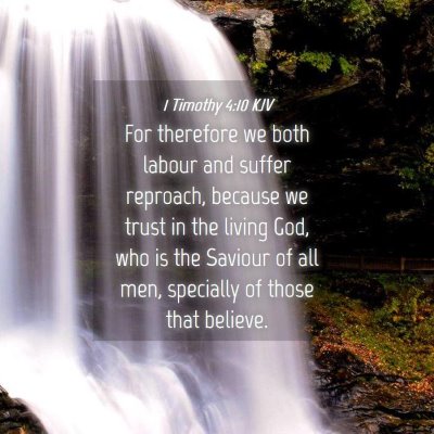 Picture 04 - 1 Timothy 4:10 KJV - For therefore we both labour and suffer reproach, - Bible Verse Picture
