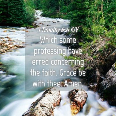 Picture 04 - 1 Timothy 6:21 KJV - Which some professing have erred concerning the - Bible Verse Picture