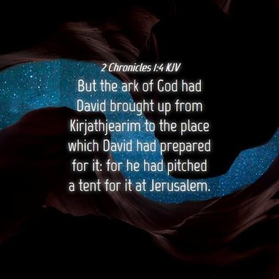 Picture 04 - 2 Chronicles 1:4 KJV - But the ark of God had David brought up from - Bible Verse Picture