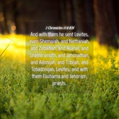 Picture 04 - 2 Chronicles 17:8 KJV - And with them he sent Levites, even Shemaiah, and - Bible Verse Picture