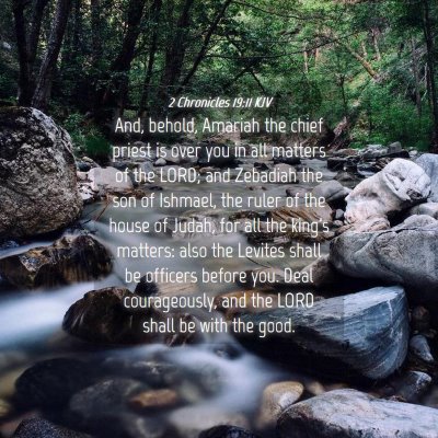 Picture 04 - 2 Chronicles 19:11 KJV - And, behold, Amariah the chief priest is over you - Bible Verse Picture