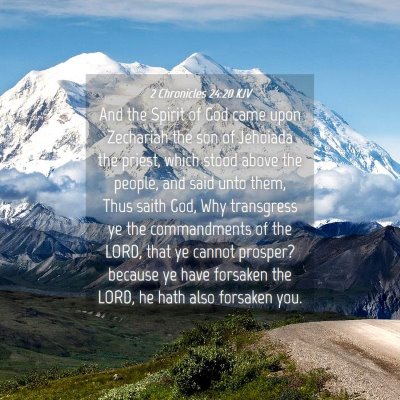 Picture 04 - 2 Chronicles 24:20 KJV - And the Spirit of God came upon Zechariah the son - Bible Verse Picture