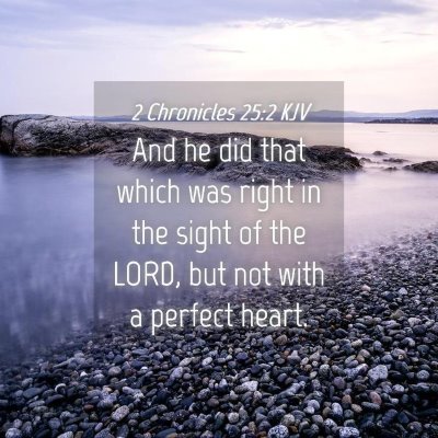 Picture 04 - 2 Chronicles 25:2 KJV - And he did that which was right in the sight of - Bible Verse Picture