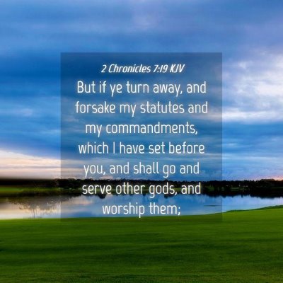 Picture 04 - 2 Chronicles 7:19 KJV - But if ye turn away, and forsake my statutes and - Bible Verse Picture