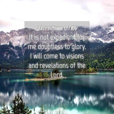 Picture 04 - 2 Corinthians 12:1 KJV - It is not expedient for me doubtless to glory. I - Bible Verse Picture