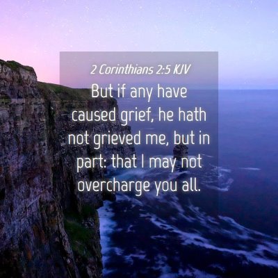 Picture 04 - 2 Corinthians 2:5 KJV - But if any have caused grief, he hath not grieved - Bible Verse Picture