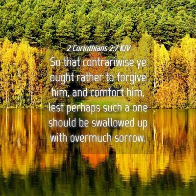 Picture 04 - 2 Corinthians 2:7 KJV - So that contrariwise ye ought rather to forgive - Bible Verse Picture