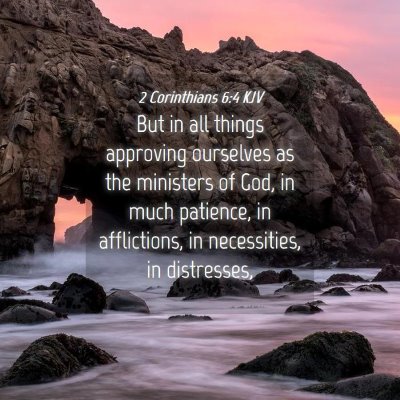Picture 04 - 2 Corinthians 6:4 KJV - But in all things approving ourselves as the - Bible Verse Picture