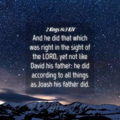 Picture 04 - 2 Kings 14:3 KJV - And he did that which was right in the sight of - Bible Verse Picture