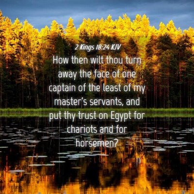 Picture 04 - 2 Kings 18:24 KJV - How then wilt thou turn away the face of one - Bible Verse Picture