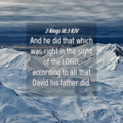 Picture 04 - 2 Kings 18:3 KJV - And he did that which was right in the sight of - Bible Verse Picture