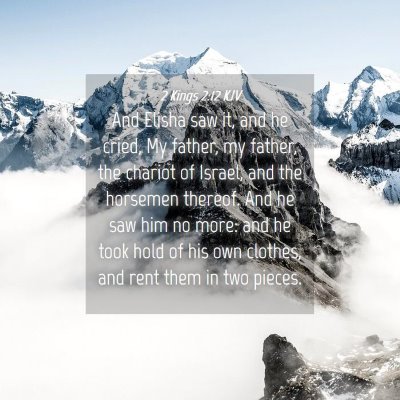 Picture 04 - 2 Kings 2:12 KJV - And Elisha saw it, and he cried, My father, my - Bible Verse Picture