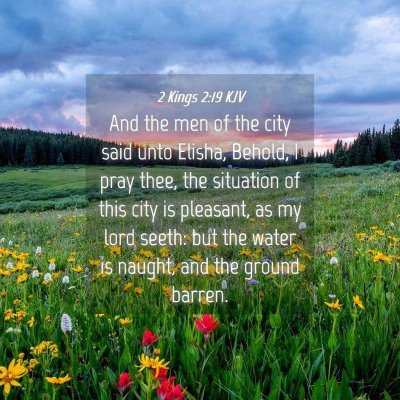 Picture 04 - 2 Kings 2:19 KJV - And the men of the city said unto Elisha, Behold, - Bible Verse Picture