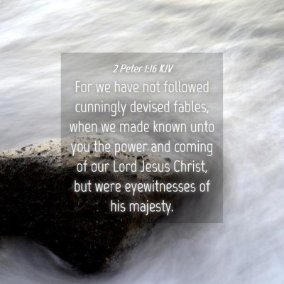 Picture 04 - 2 Peter 1:16 KJV - For we have not followed cunningly devised - Bible Verse Picture