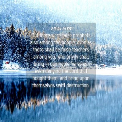 Picture 04 - 2 Peter 2:1 KJV - But there were false prophets also among the - Bible Verse Picture
