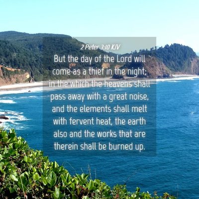 Picture 04 - 2 Peter 3:10 KJV - But the day of the Lord will come as a thief in - Bible Verse Picture