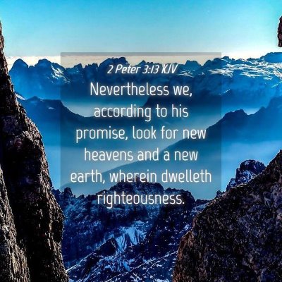 Picture 04 - 2 Peter 3:13 KJV - Nevertheless we, according to his promise, look - Bible Verse Picture